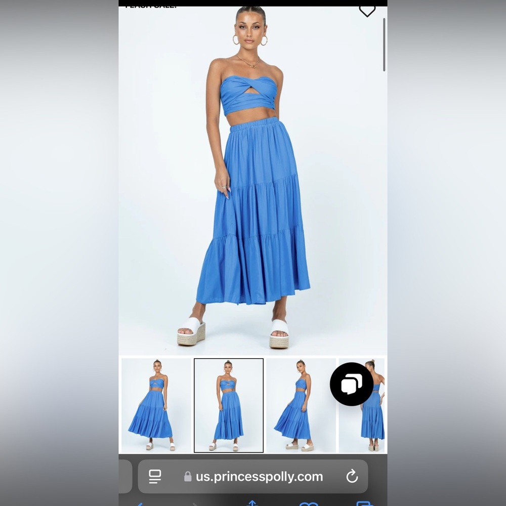 Princess Polly Allie set in blue - Picture 1 of 1